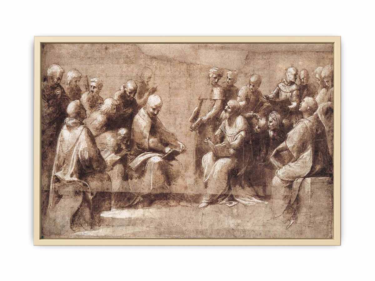 Design for the lower half of the Disputa By Raphael