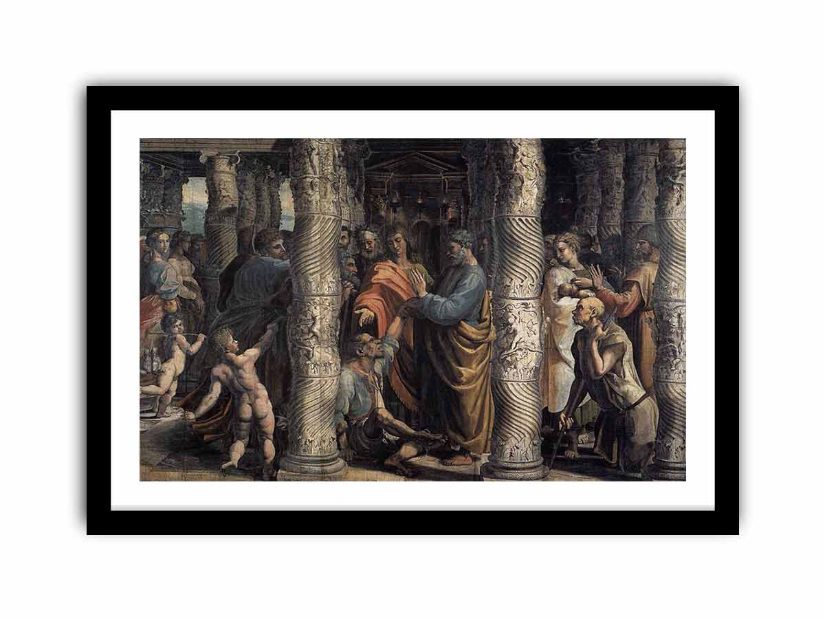 Healing of the Lame Man By Raphael