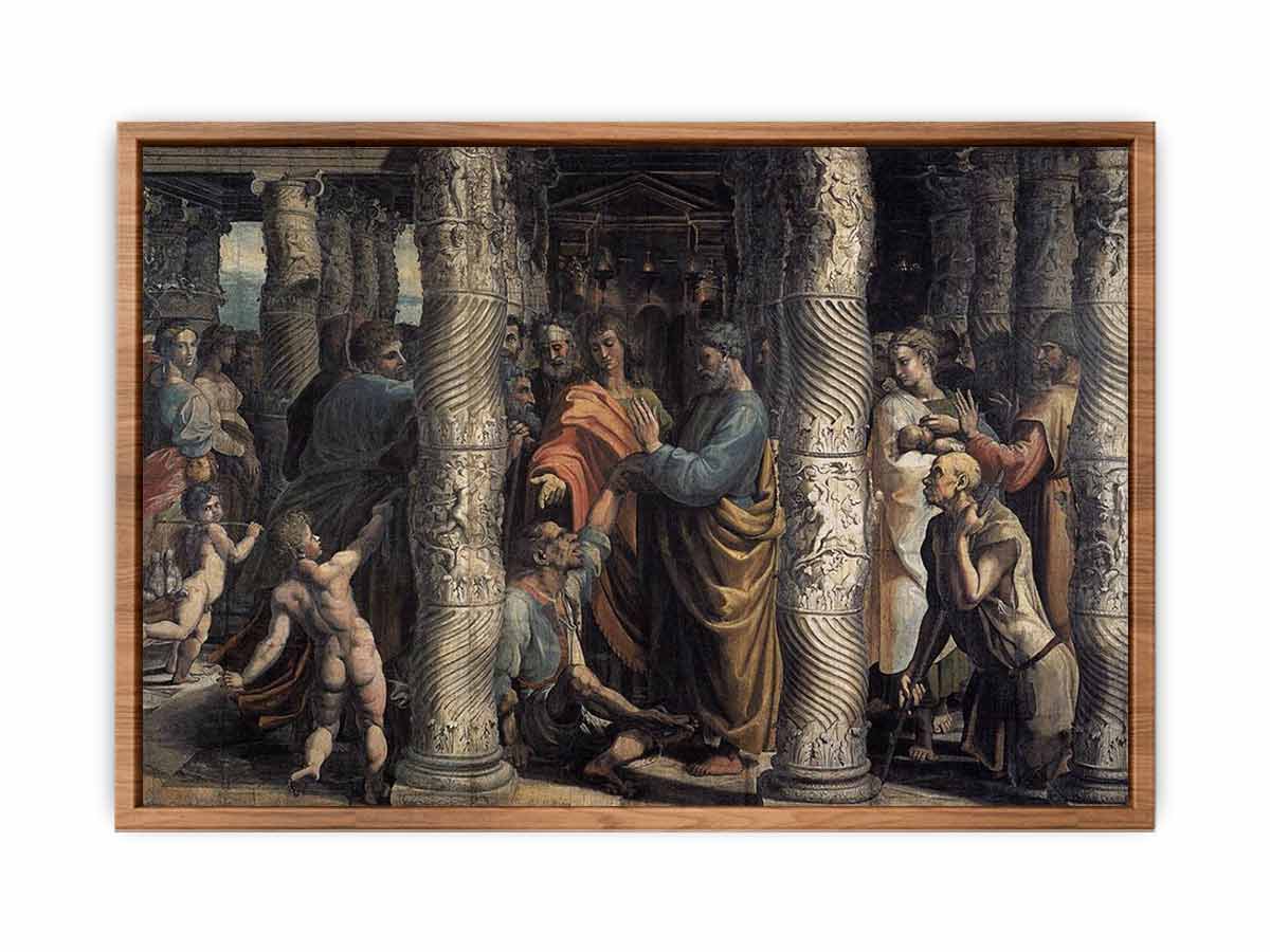 Healing of the Lame Man By Raphael