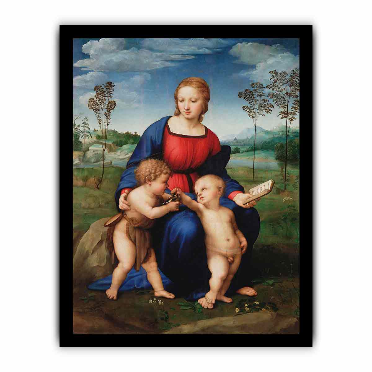 Virgen del jilguero Italian: Madonna del cardellino By Raphael