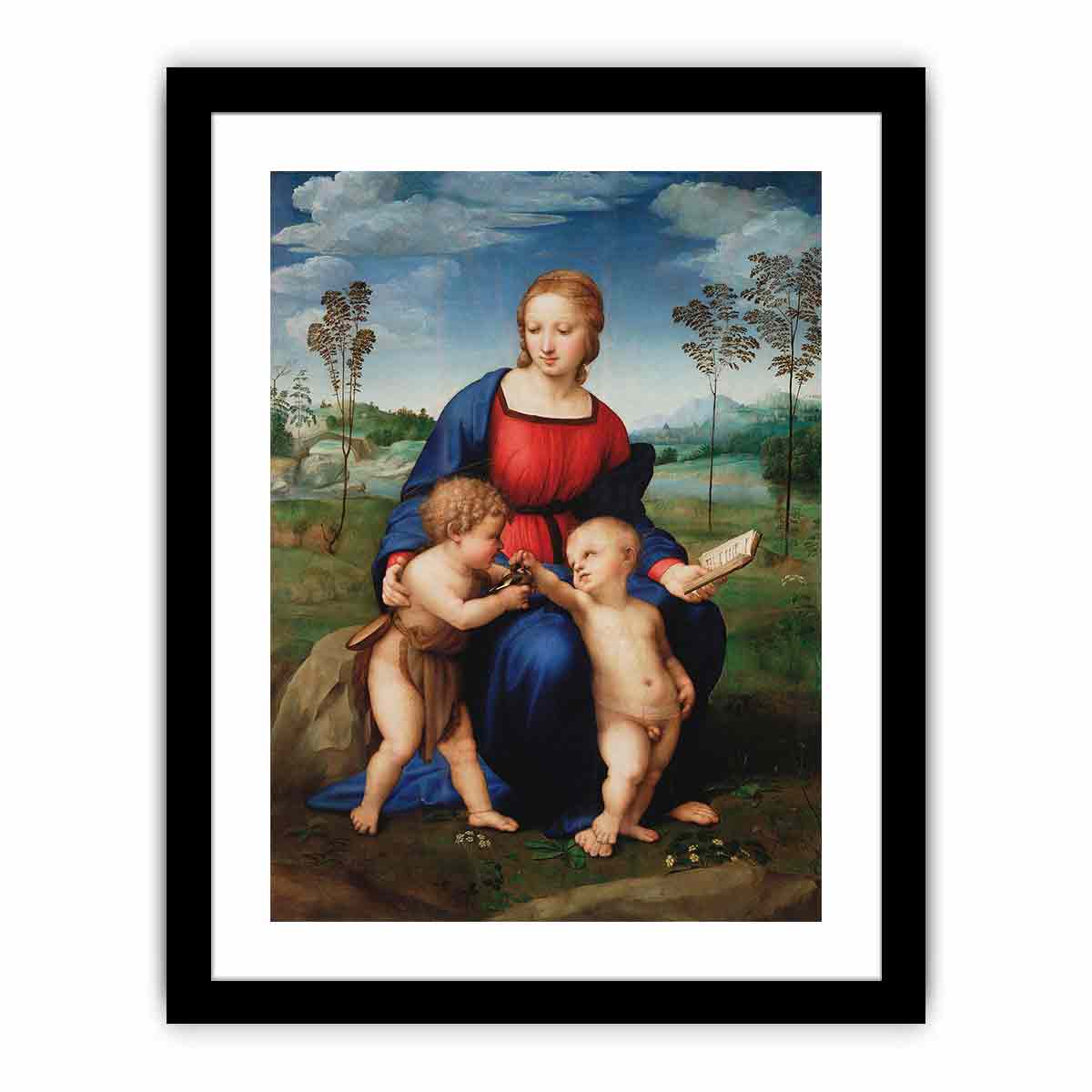 Virgen del jilguero Italian: Madonna del cardellino By Raphael