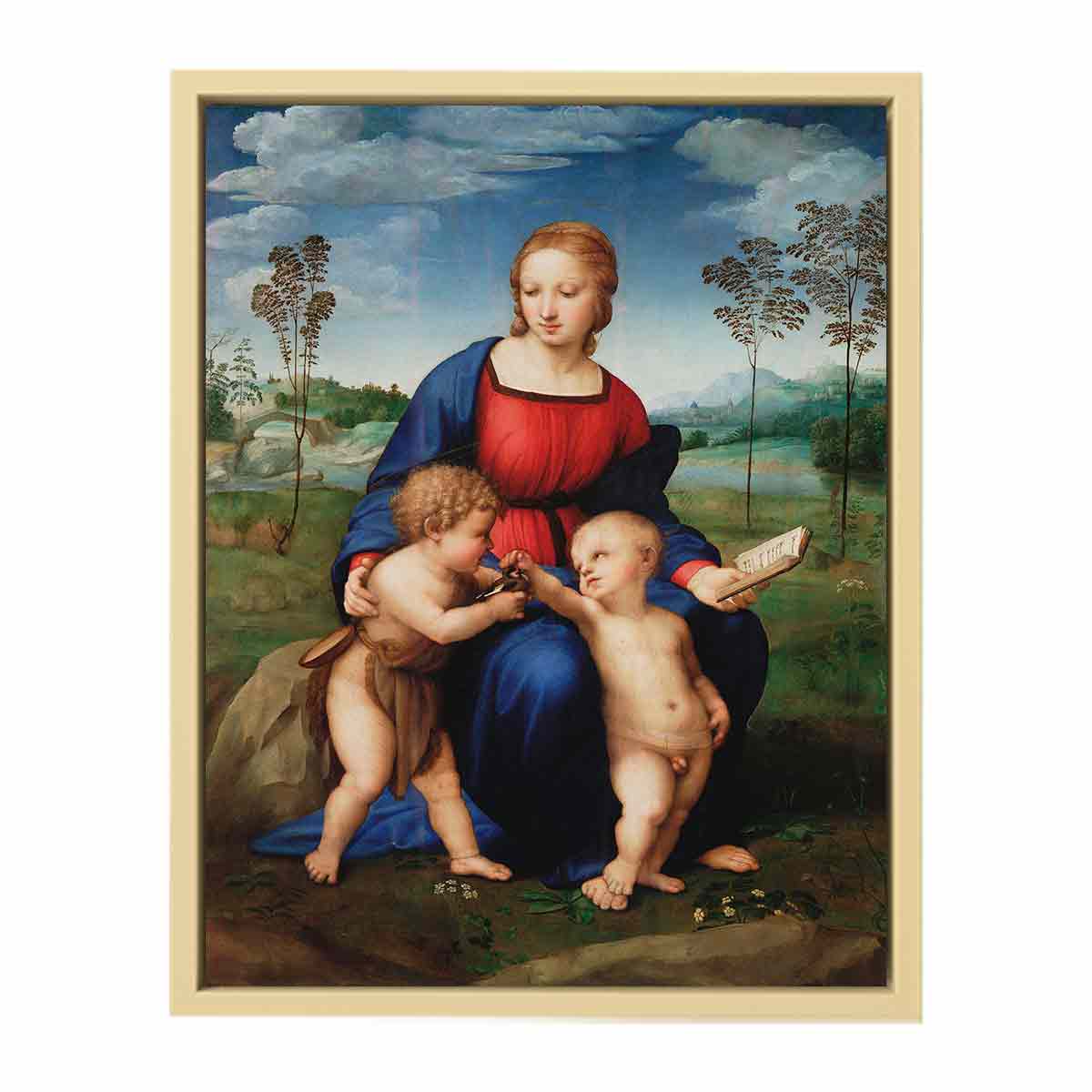Virgen del jilguero Italian: Madonna del cardellino By Raphael