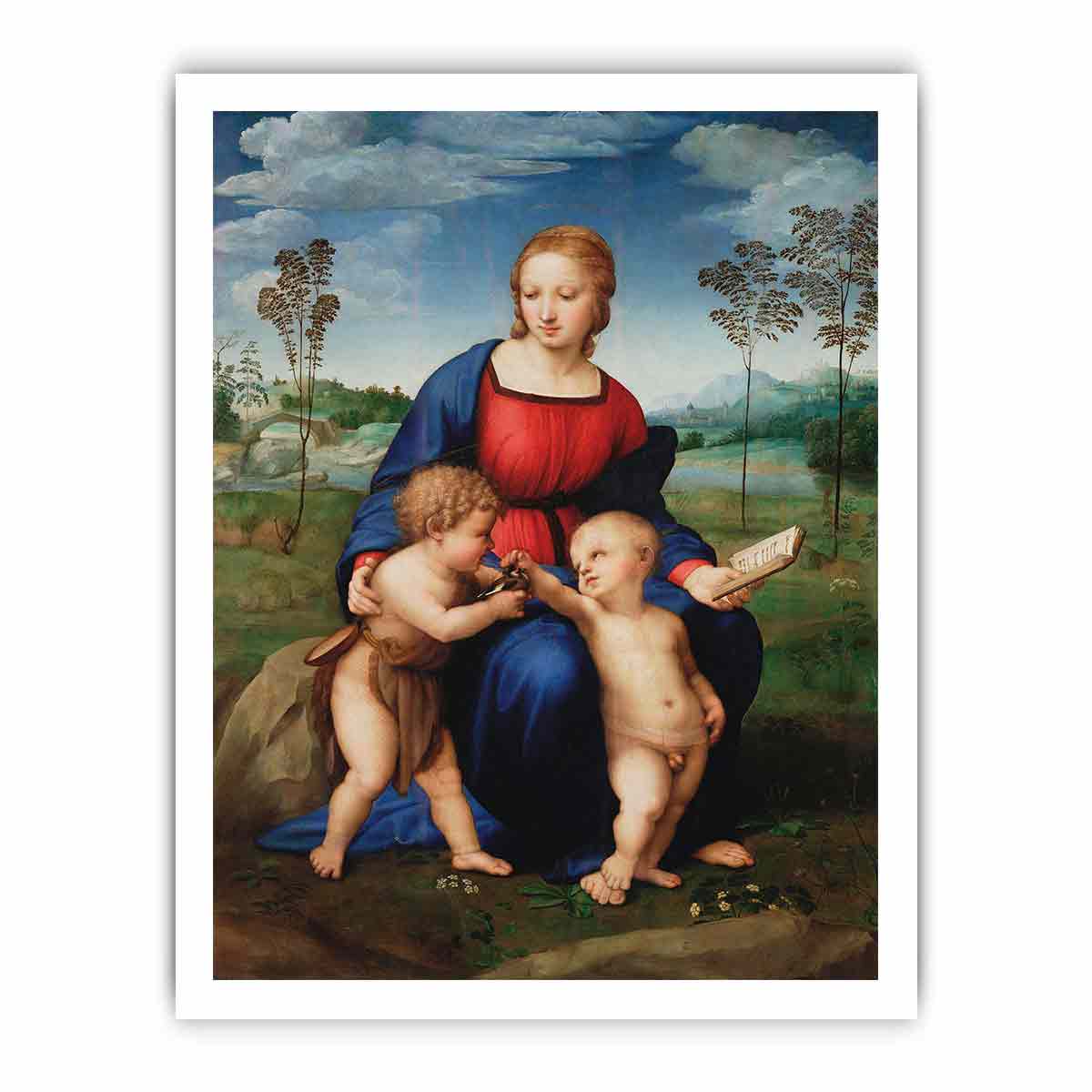 Virgen del jilguero Italian: Madonna del cardellino By Raphael