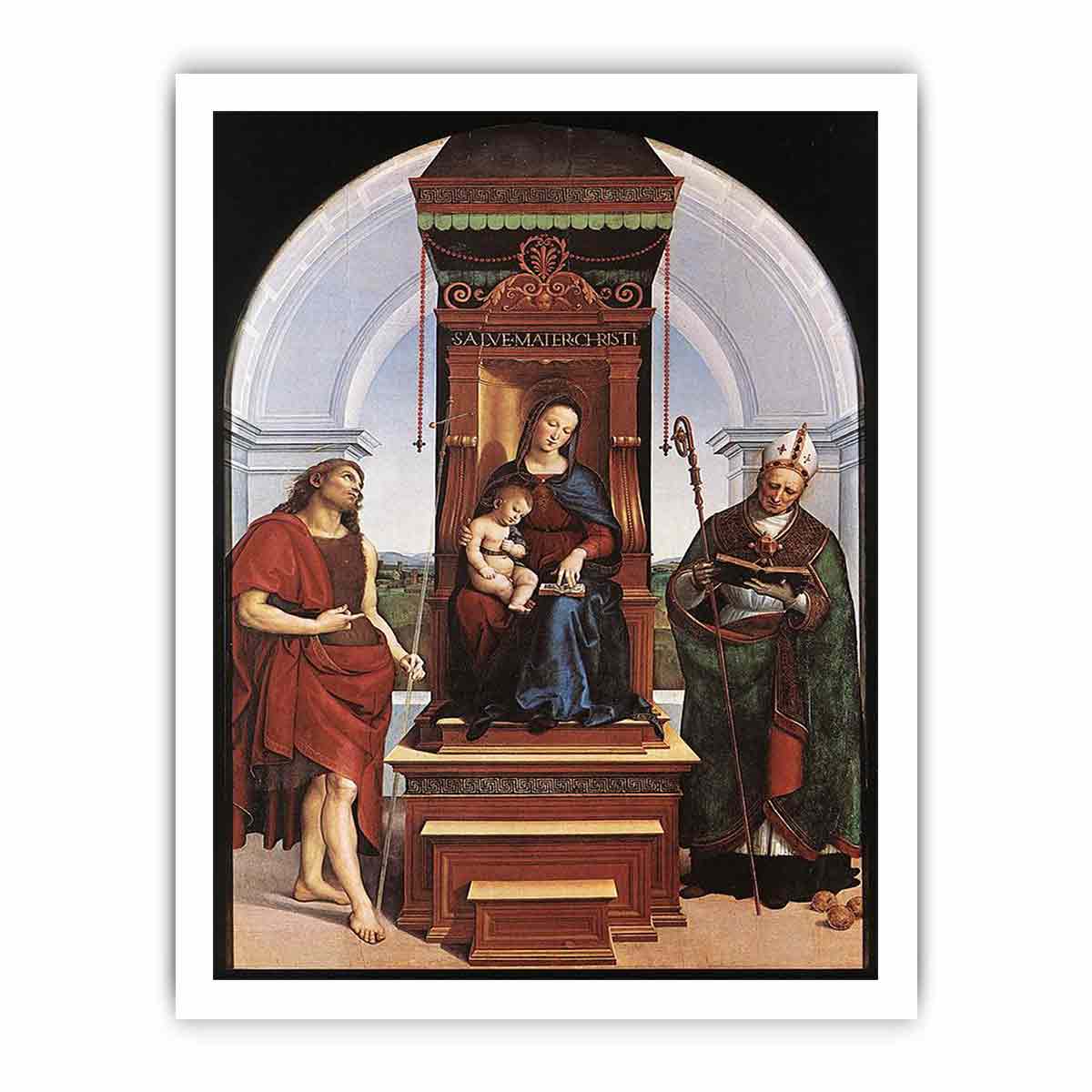 Madonna and Child Alternative title(s):The Ansidei Altarpiece By Raphael