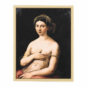 La fornarina or Portrait of a young woman By Raphael