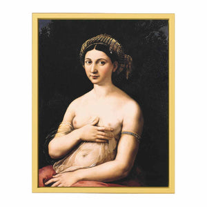 La fornarina or Portrait of a young woman By Raphael