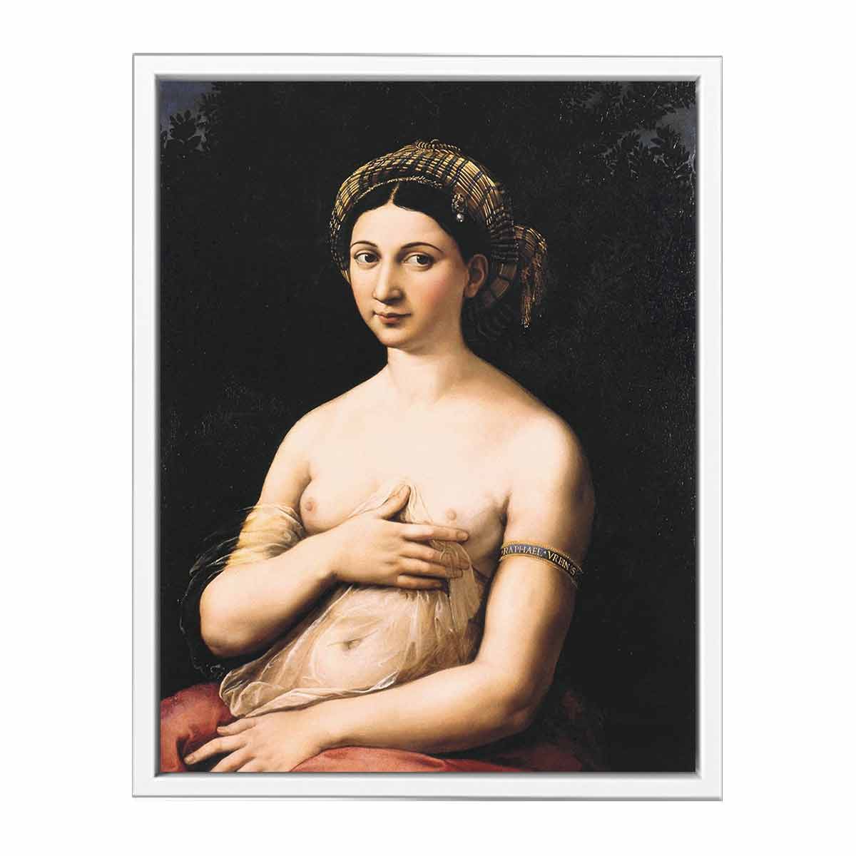La fornarina or Portrait of a young woman By Raphael