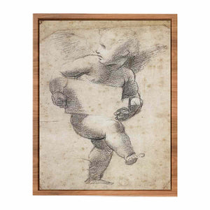 Winged Putto with Cartello By Raphael