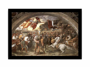 The Meeting between Leo the Great (painted as a portrait of Leo X) and Attila By Raphael