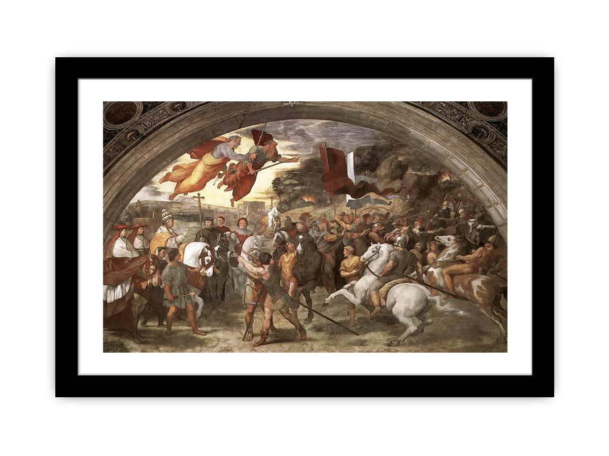 The Meeting between Leo the Great (painted as a portrait of Leo X) and Attila By Raphael