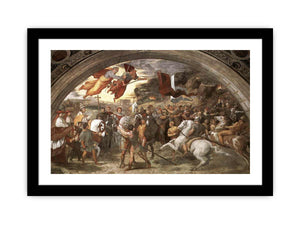 The Meeting between Leo the Great (painted as a portrait of Leo X) and Attila By Raphael