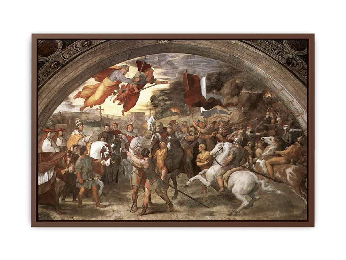 The Meeting between Leo the Great (painted as a portrait of Leo X) and Attila By Raphael