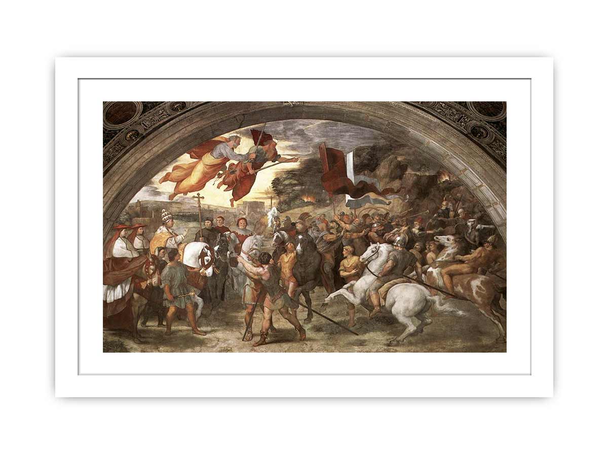 The Meeting between Leo the Great (painted as a portrait of Leo X) and Attila By Raphael