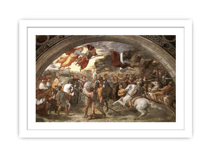 The Meeting between Leo the Great (painted as a portrait of Leo X) and Attila By Raphael