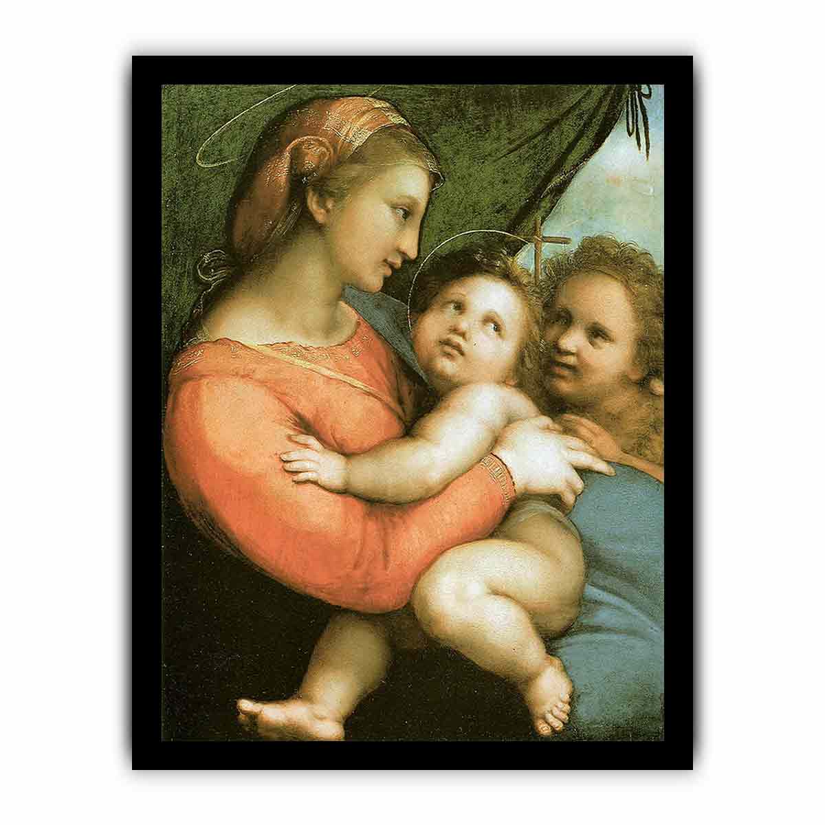 Madonna of the Curtain By Raphael