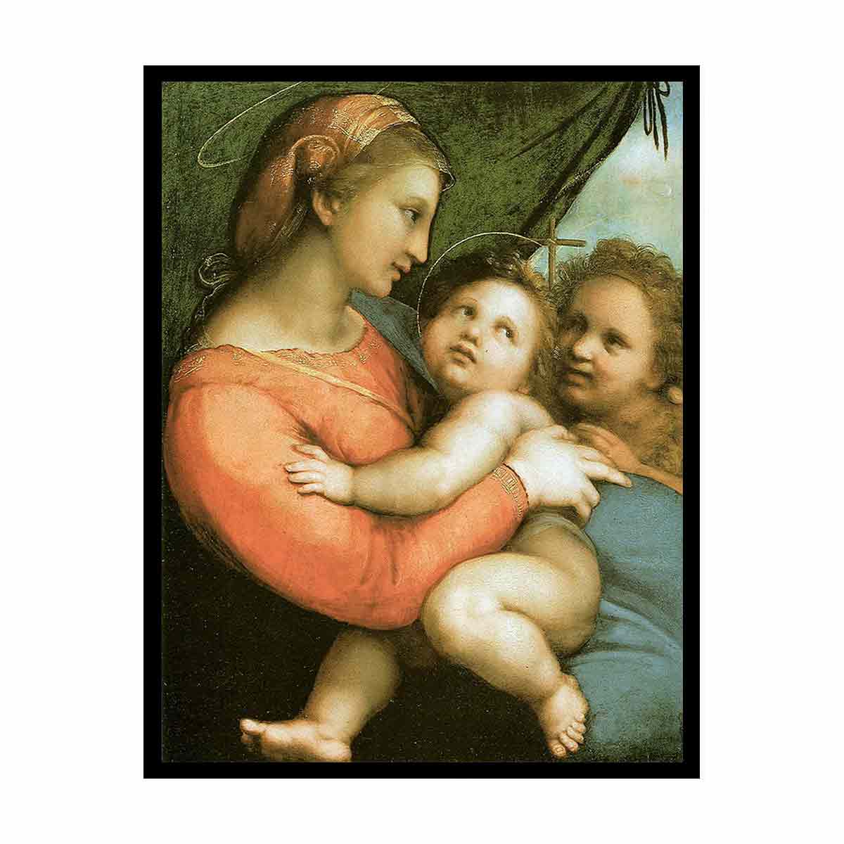 Madonna of the Curtain By Raphael