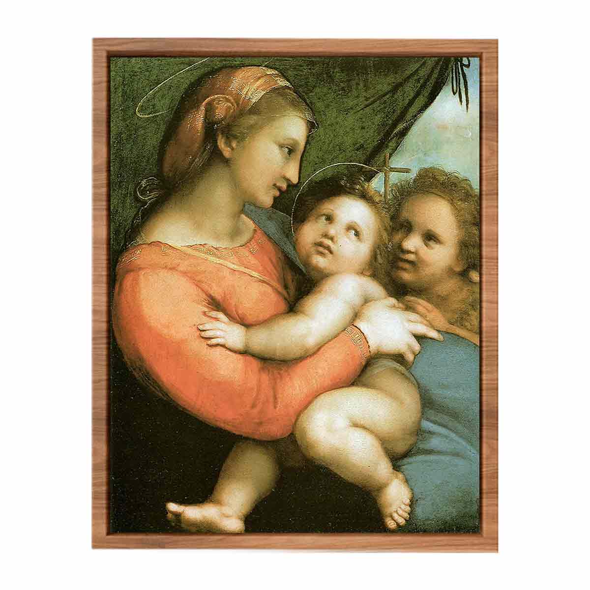 Madonna of the Curtain By Raphael