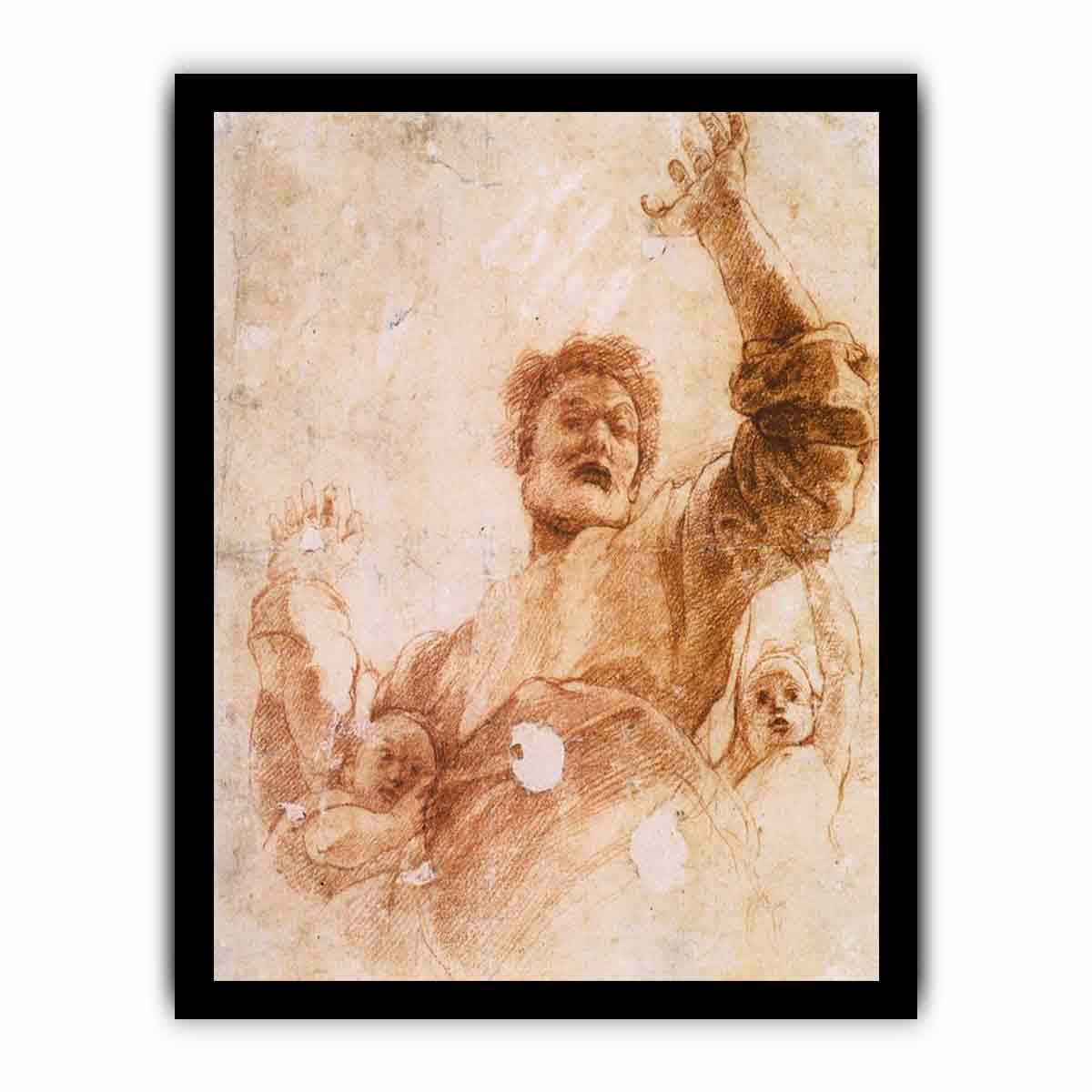 Study of God the Father (recto) By Raphael
