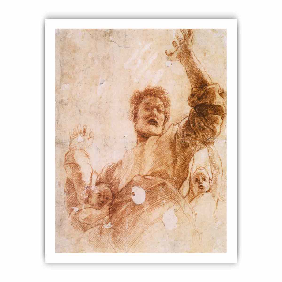 Study of God the Father (recto) By Raphael