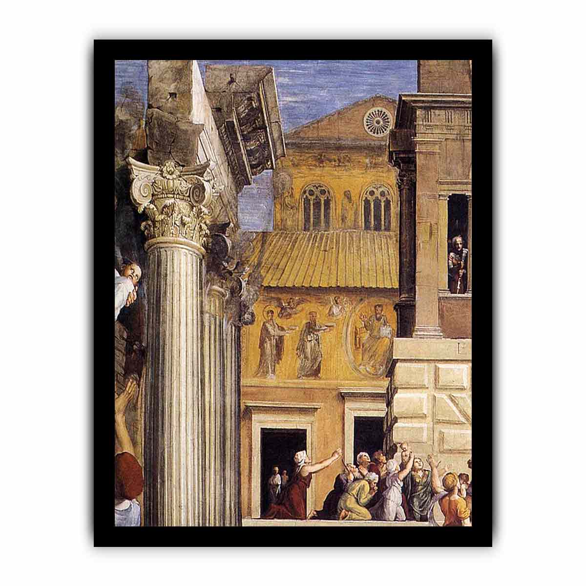 The Fire in the Borgo (detail) By Raphael