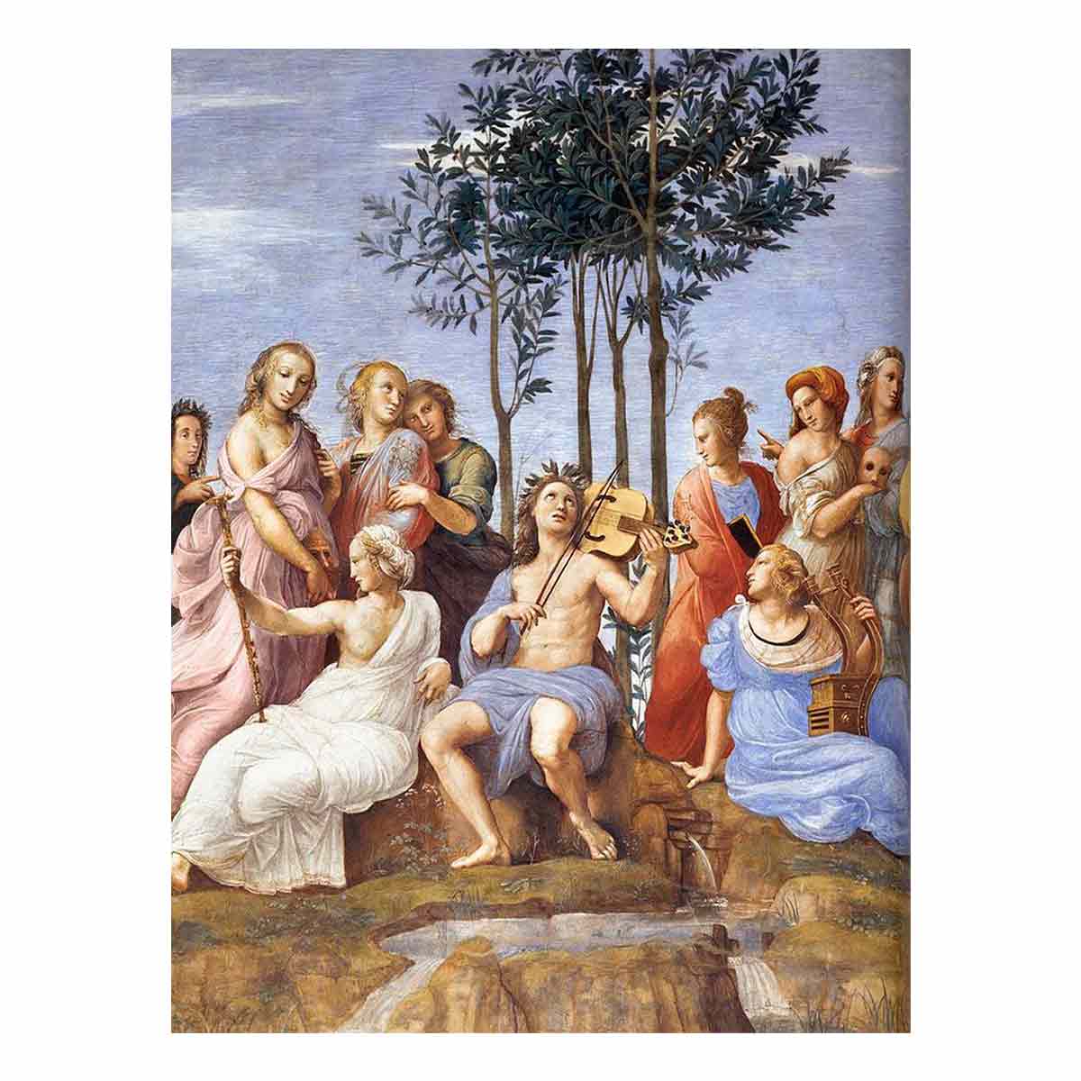 The Parnassus (detail) By Raphael