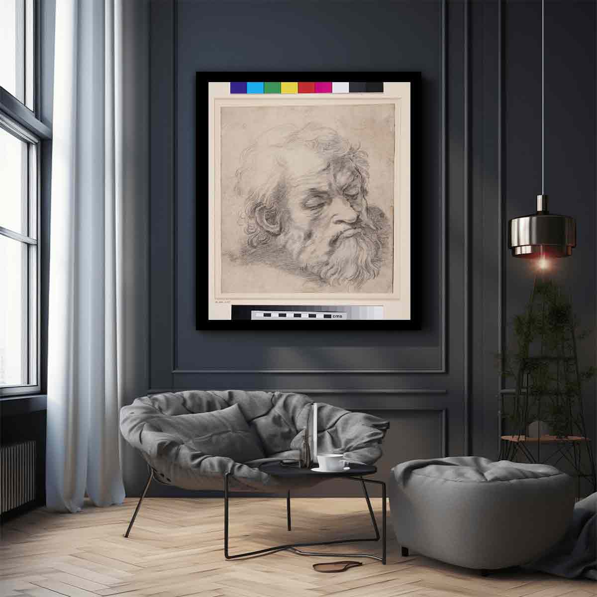 Study of the Head of an Apostle By Raphael