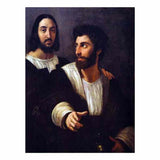 Self-Portrait with a Friend By Raphael artwork preview