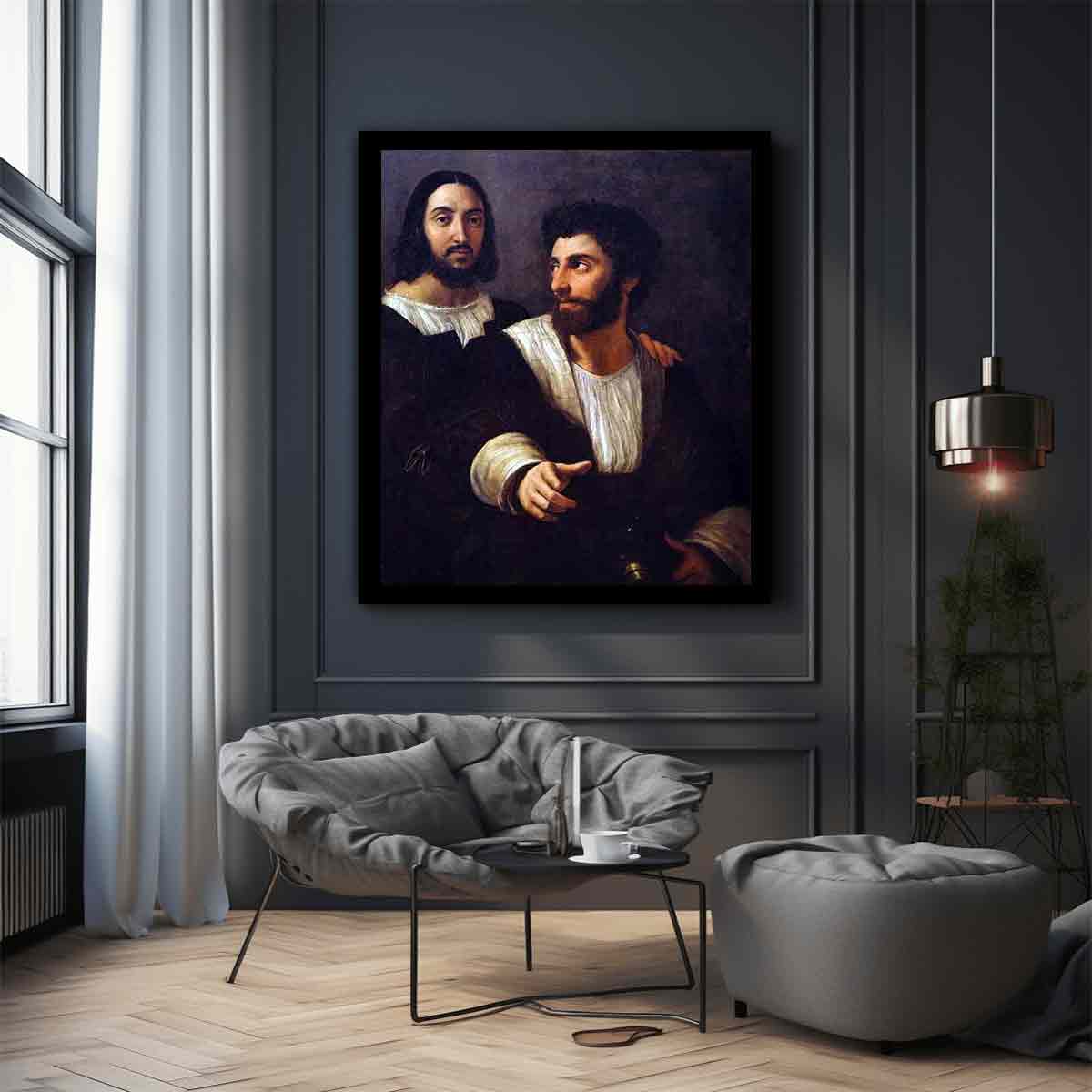 Self-Portrait with a Friend By Raphael