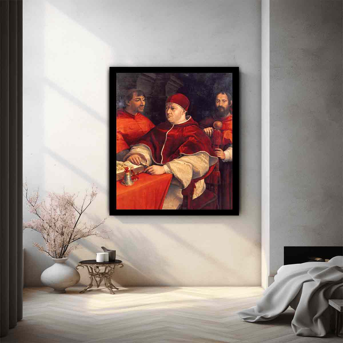 Portrait of Leo X with Cardinals Giulio de Medici and Luigi de Rossi