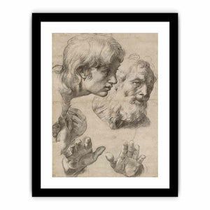 Heads and hands of the Apostles By Raphael