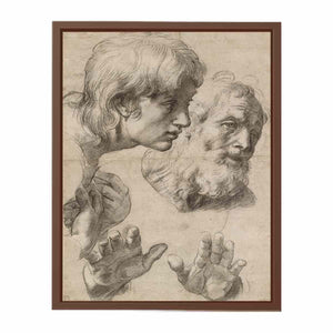 Heads and hands of the Apostles By Raphael