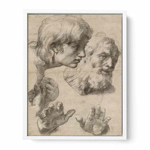 Heads and hands of the Apostles By Raphael