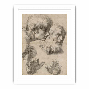 Heads and hands of the Apostles By Raphael