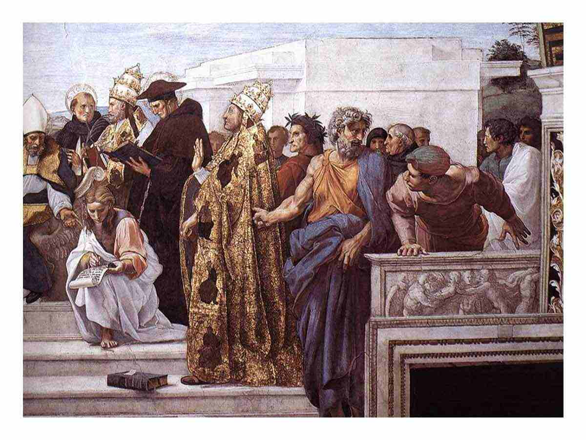La Disputa (detail) By Raphael