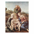 Sacra Familia Canigiani, Szene: Heilige Familie mit Hl. Elisabeth und Hl. Johannes dem Täufer By Raphael
