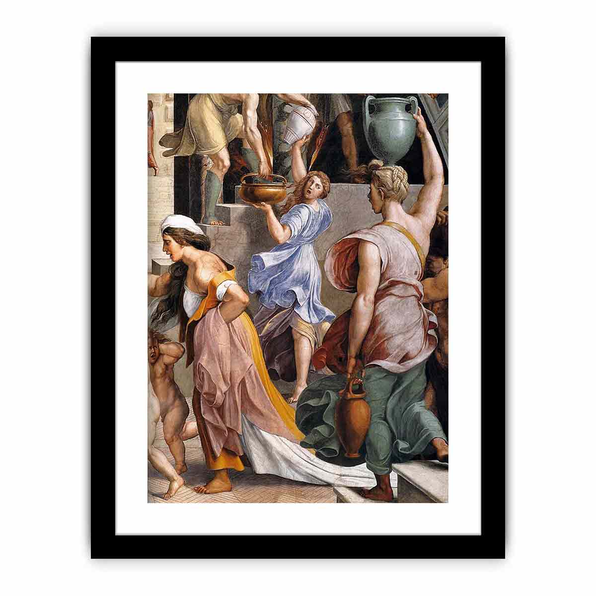 The Fire in the Borgo (detail) By Raphael