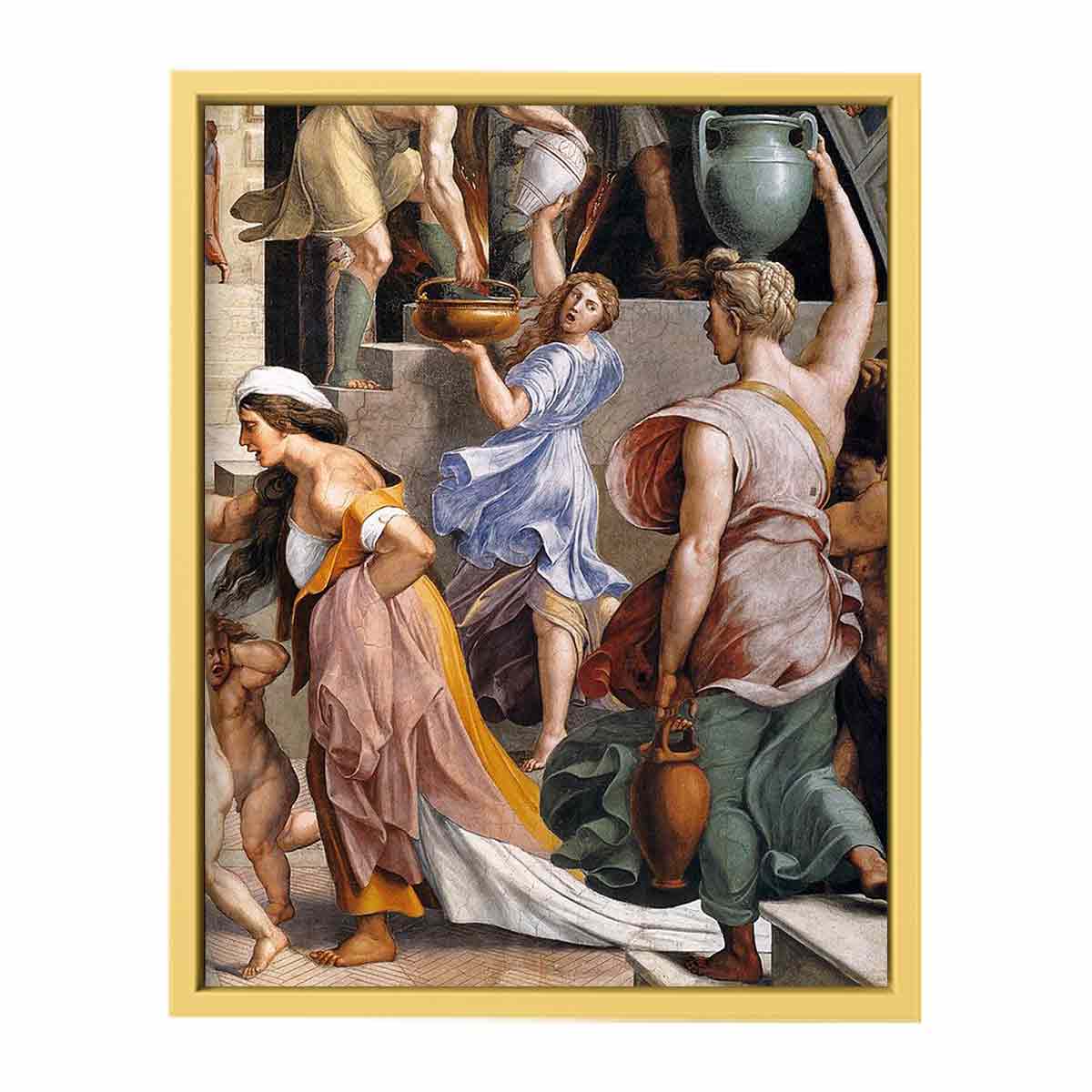 The Fire in the Borgo (detail) By Raphael