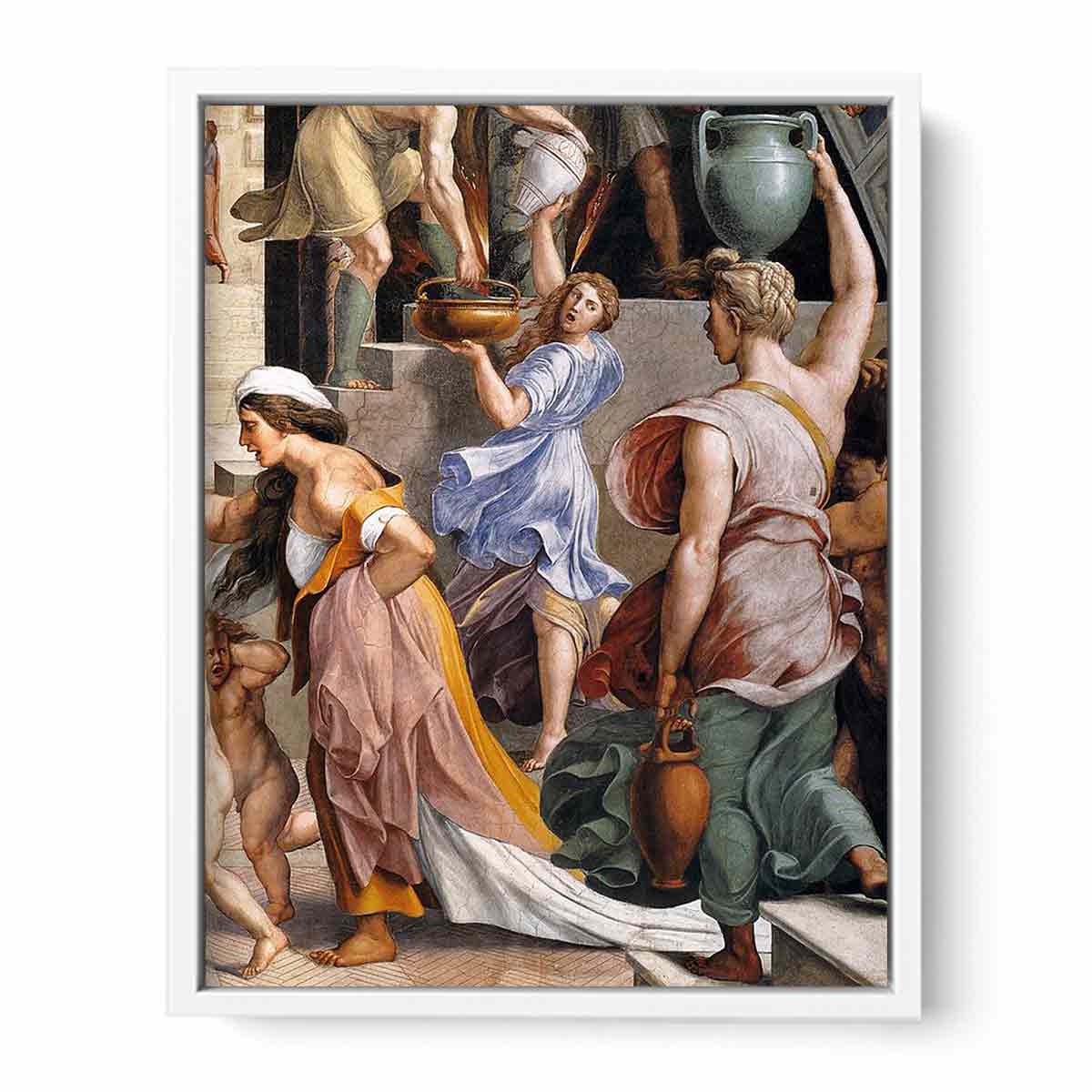 The Fire in the Borgo (detail) By Raphael