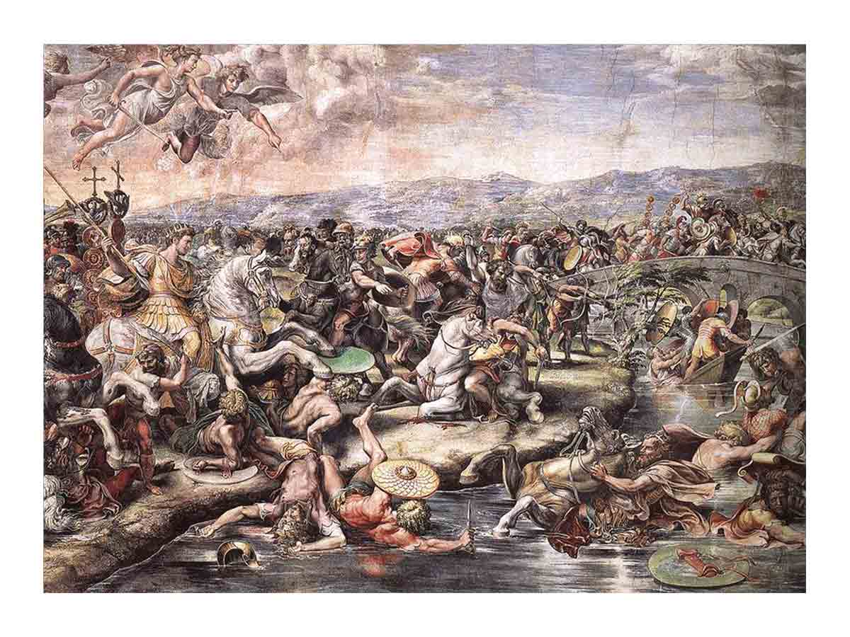 The Battle at Pons Milvius (detail) By Raphael