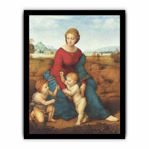 Madonna im Grünen, Szene: Maria mit Christuskind und Johannes dem Täufer By Raphael