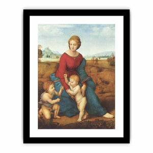 Madonna im Grünen, Szene: Maria mit Christuskind und Johannes dem Täufer By Raphael