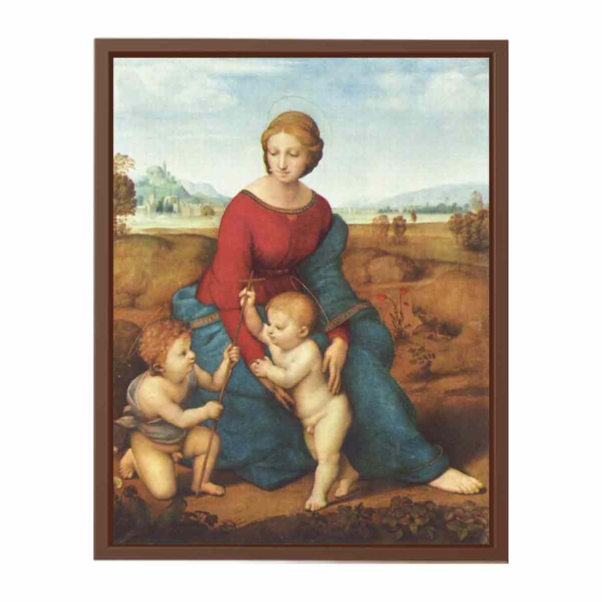 Madonna im Grünen, Szene: Maria mit Christuskind und Johannes dem Täufer By Raphael
