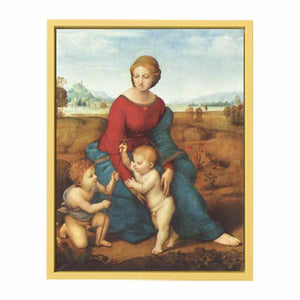 Madonna im Grünen, Szene: Maria mit Christuskind und Johannes dem Täufer By Raphael