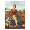 Madonna in the Meadow, scene with Mary and Christ child, John the Baptist