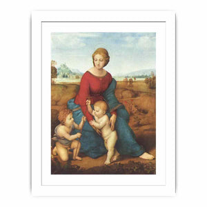 Madonna im Grünen, Szene: Maria mit Christuskind und Johannes dem Täufer By Raphael