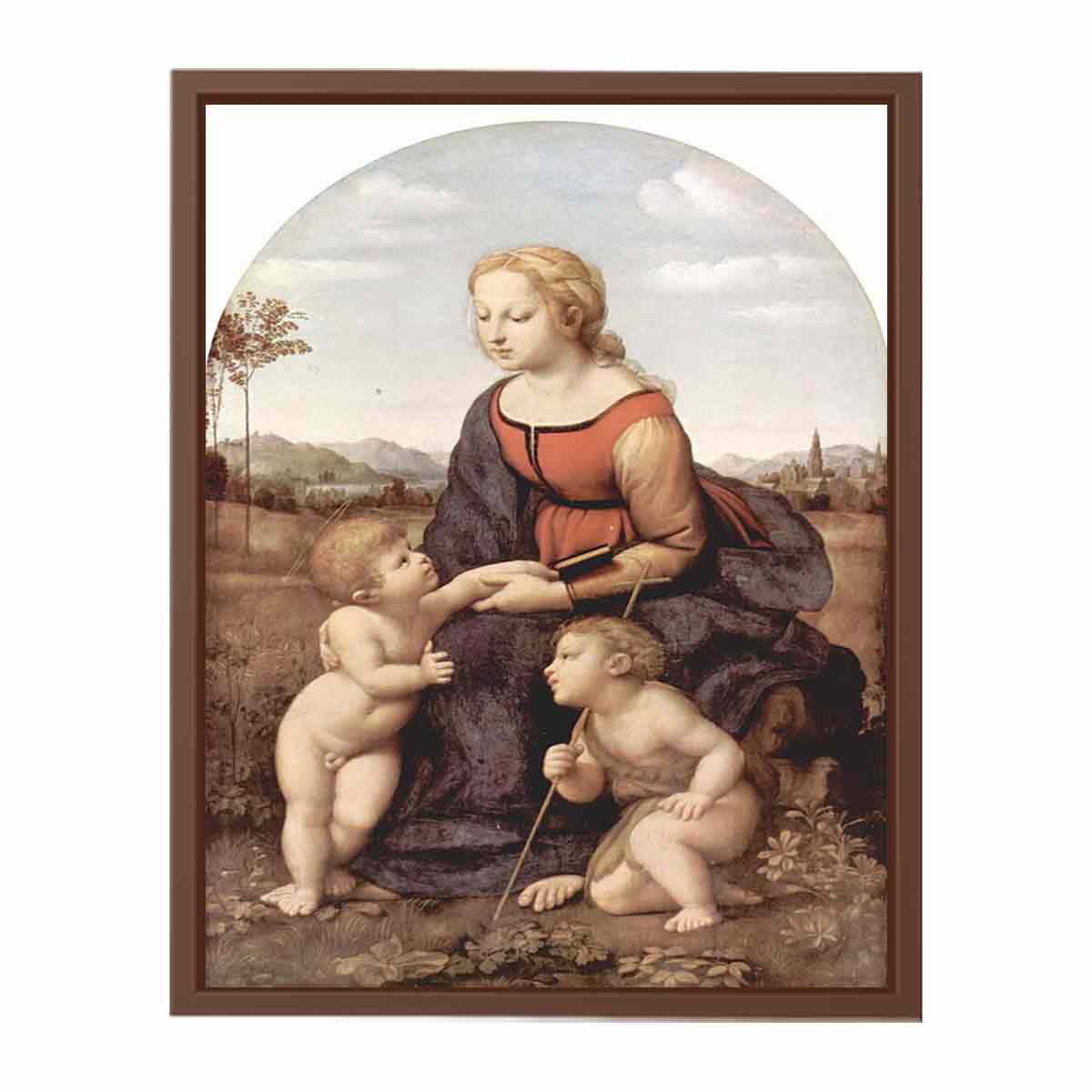 Madonna and child with Saint John the Baptist By Raphael