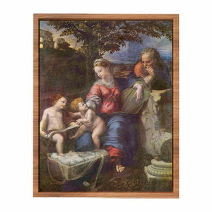 Hl. Familie unter der Eiche, mit Johannes dem Täufer By Raphael