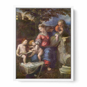 Hl. Familie unter der Eiche, mit Johannes dem Täufer By Raphael