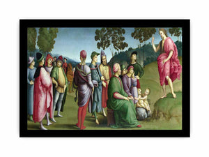 Saint John the Baptist Preaching By Raphael