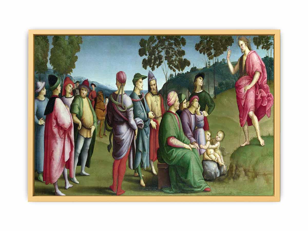 Saint John the Baptist Preaching By Raphael